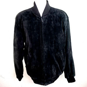 Roundtree and Yorke Black 100% Genuine Leather Coat Size M